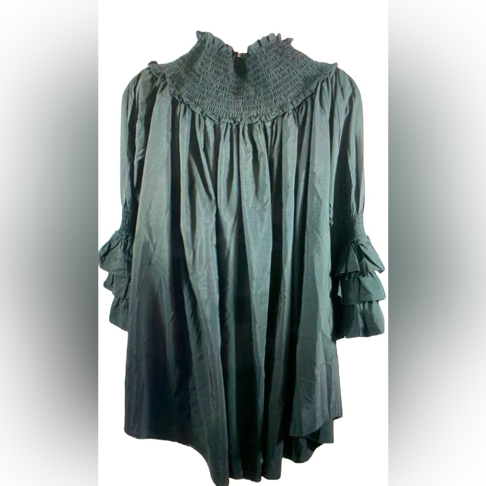 Black dress Step in Style Dramatic Top Dress Black. ONE SIZE( per tag)EUC.